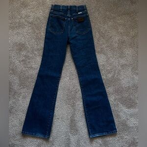 Wrangler Women’s Westward High-rise Boot Cut Denim Jeans, Dark Wash, Size 24X32